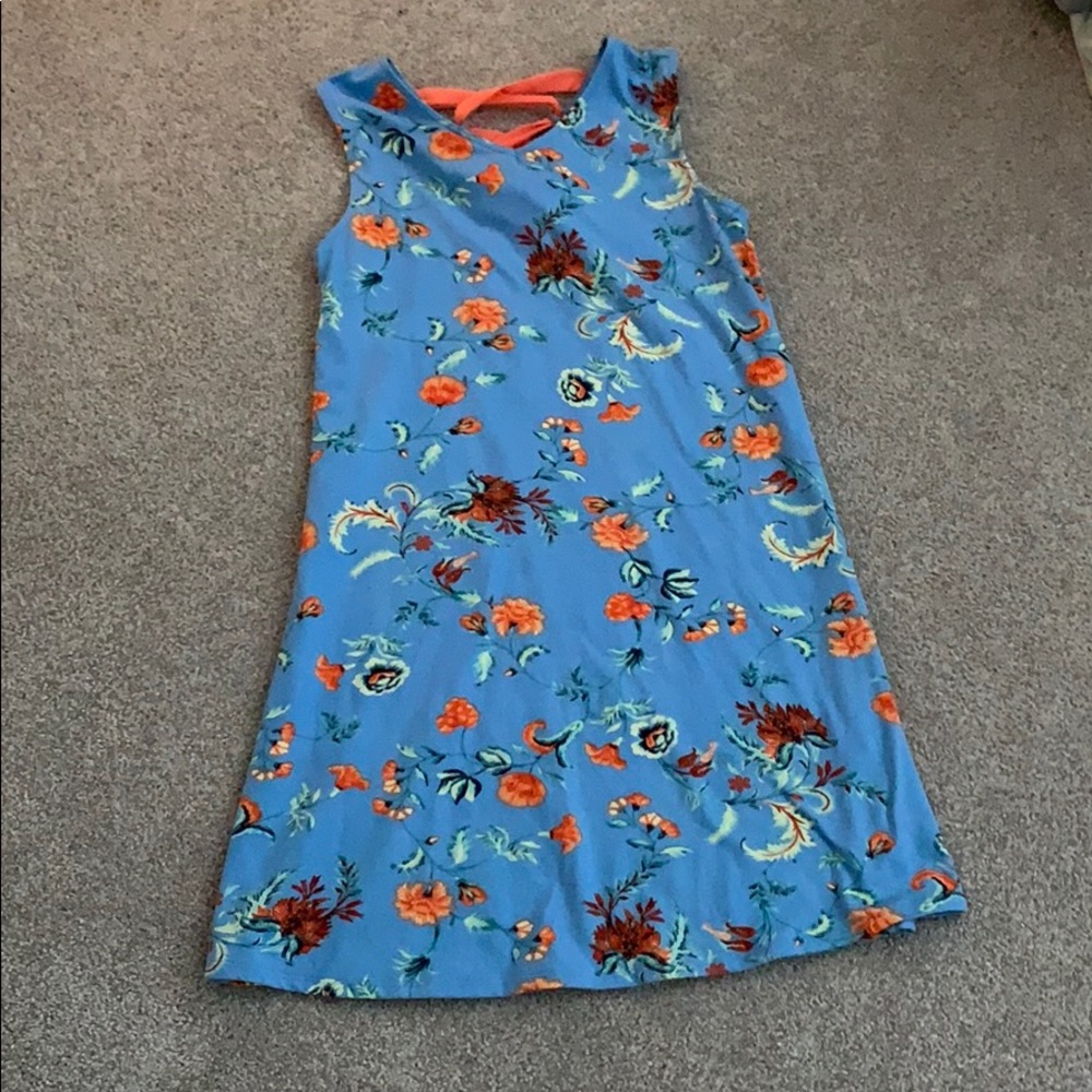 floral dress with tie back!